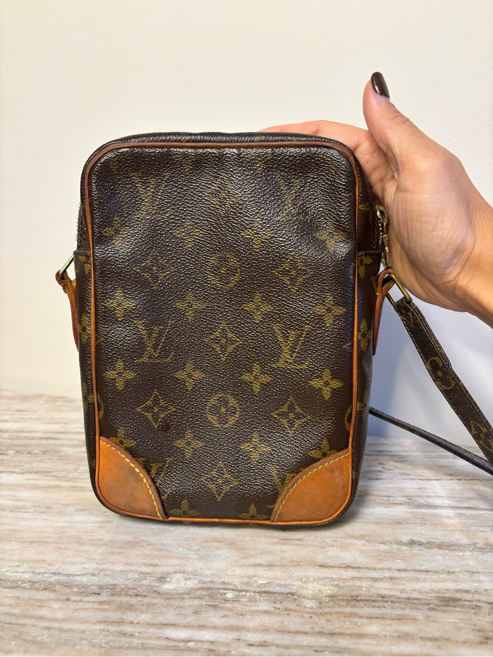 Louis Vuitton Vintage Monogram Danube PM Crossbody Bag France Mini Reporter - Picture 8 of 14